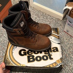 Georgia Boot mens 11.5W G9134 soft toe boots used